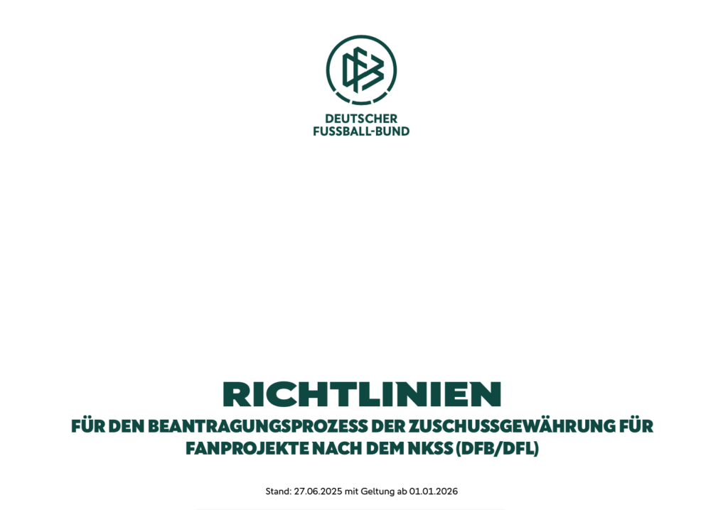 Neue Förderrichtlinien für Fanprojekte